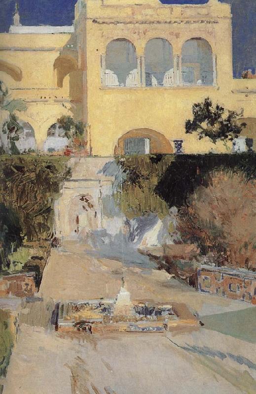 Joaquin Sorolla The Royal Palace in the afternoon oil painting image